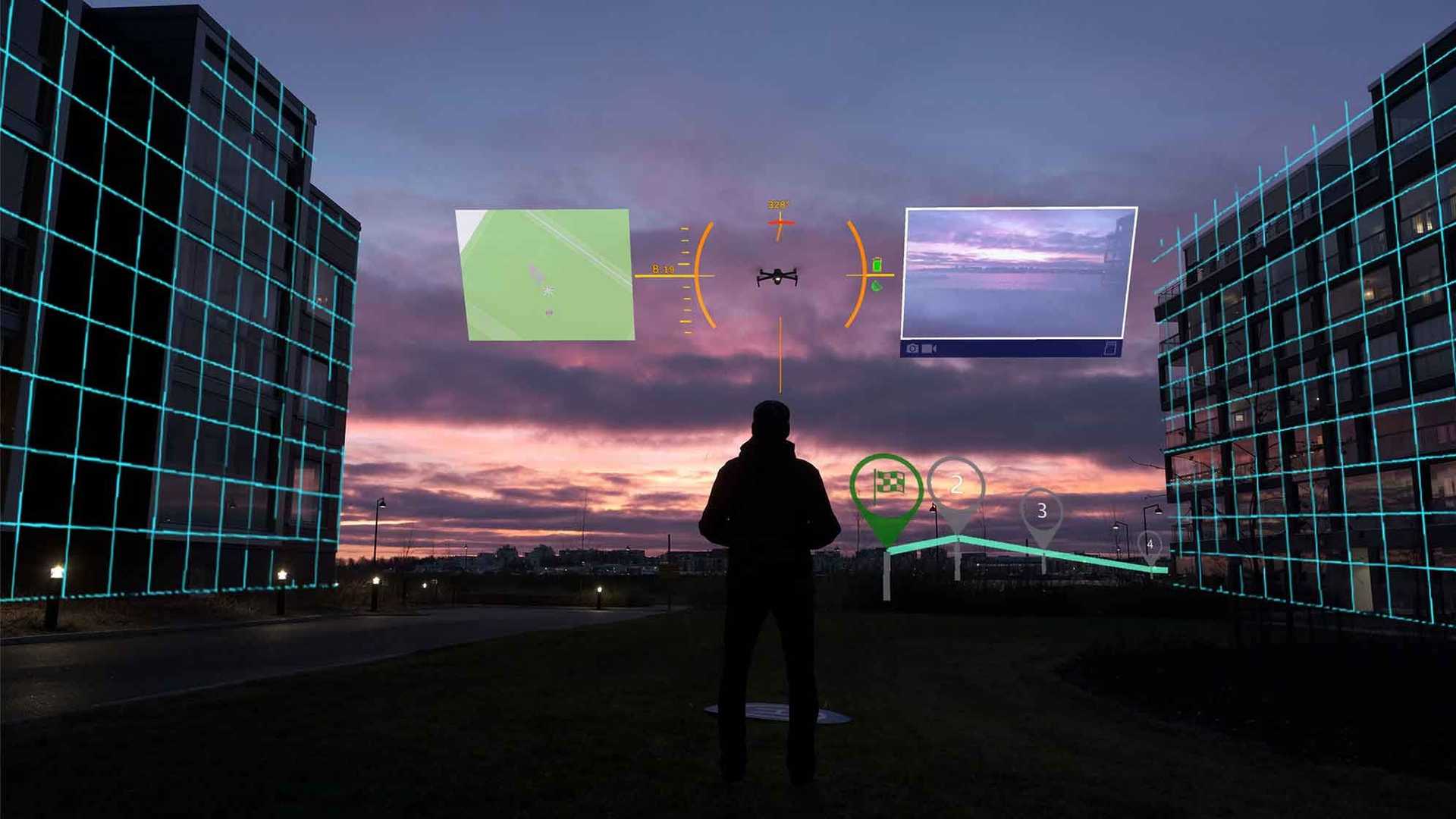AirHUD™ - Flying drones smarter and safer with XR