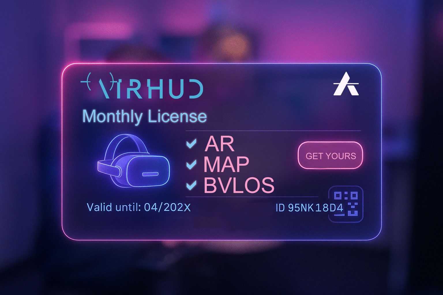 AirHUD™ monthly or annual subscription